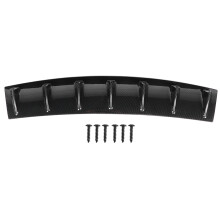Diffuseur arrière en ABS pour voiture, élément aérodynamique universel couleur fibre de carbone avec aileron de requin et résistance aux chocs
