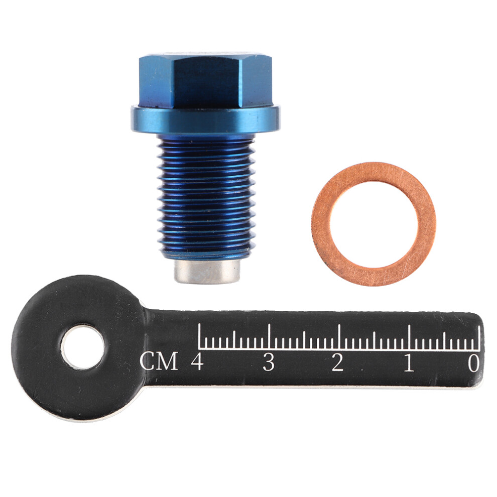 Anti Leakage Design Corrosion Resistant Magnetic Oil Drain Plug Uni Fitment Engine Protect Oil Pan Drain Bolt Aluminum Alloy Construction High 9190834474960