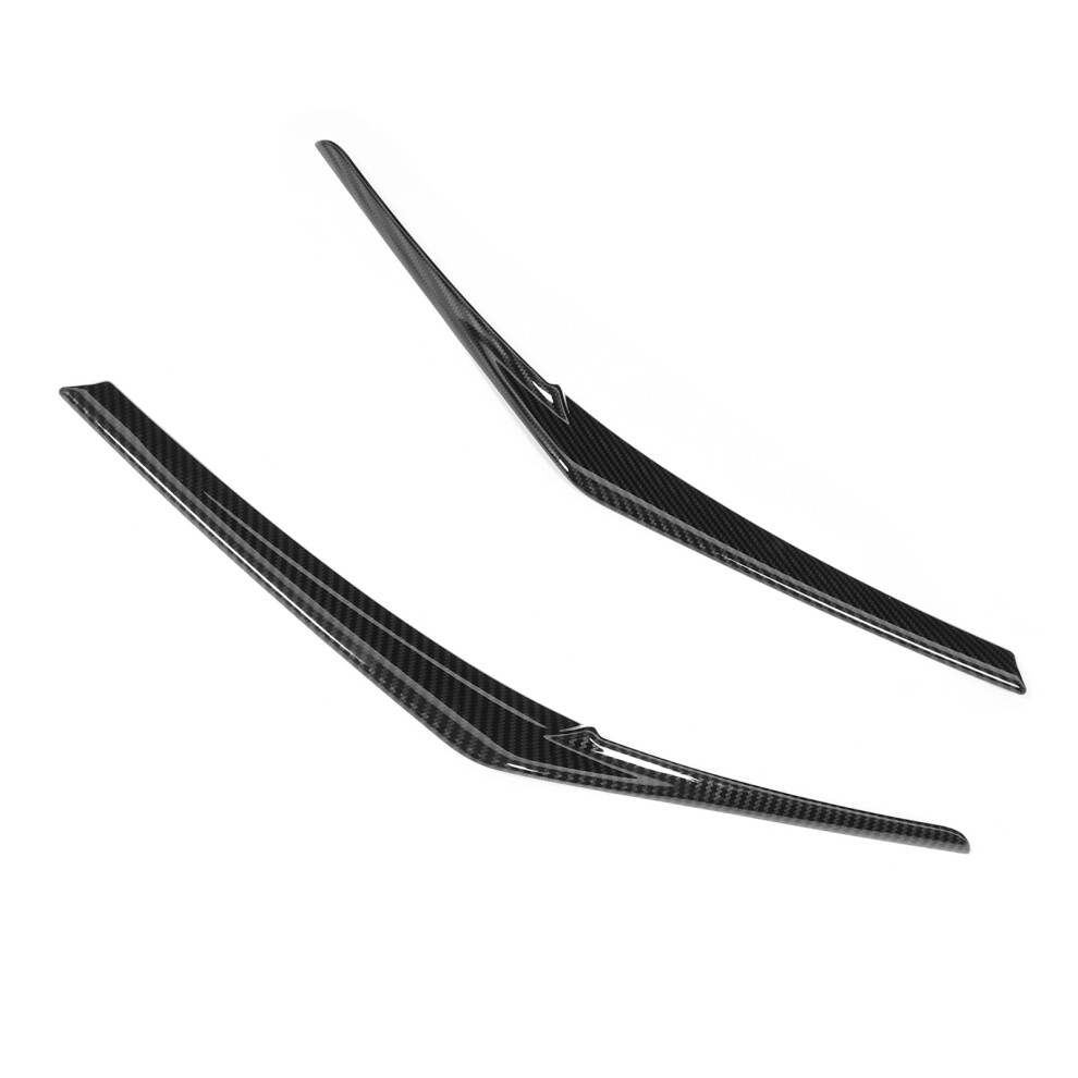 Carbon Fiber Texture Headlight Eyebrows Front Headlight Eyebrow Easy To Install Car Sticker Modification Parts Protective Effect Dust Protection 9437117561918