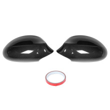 Coque de rétroviseur extérieur pour BMW E90 E91 E92 E93, motif fibre de carbone, en fibre de carbone sèche tissée 3K, style sportif
