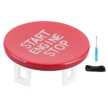 Cache-bouton de démarrage/arrêt moteur pour modèles BMW. Compatibilité parfaite. ABS rouge. Installation facile. Protection contre la poussière.