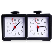 Schachuhr im Vintage-Design, die Ihrem Spielbereich Charme verleiht; batterieloser Betrieb für zuverlässige Funktion; großes Display für