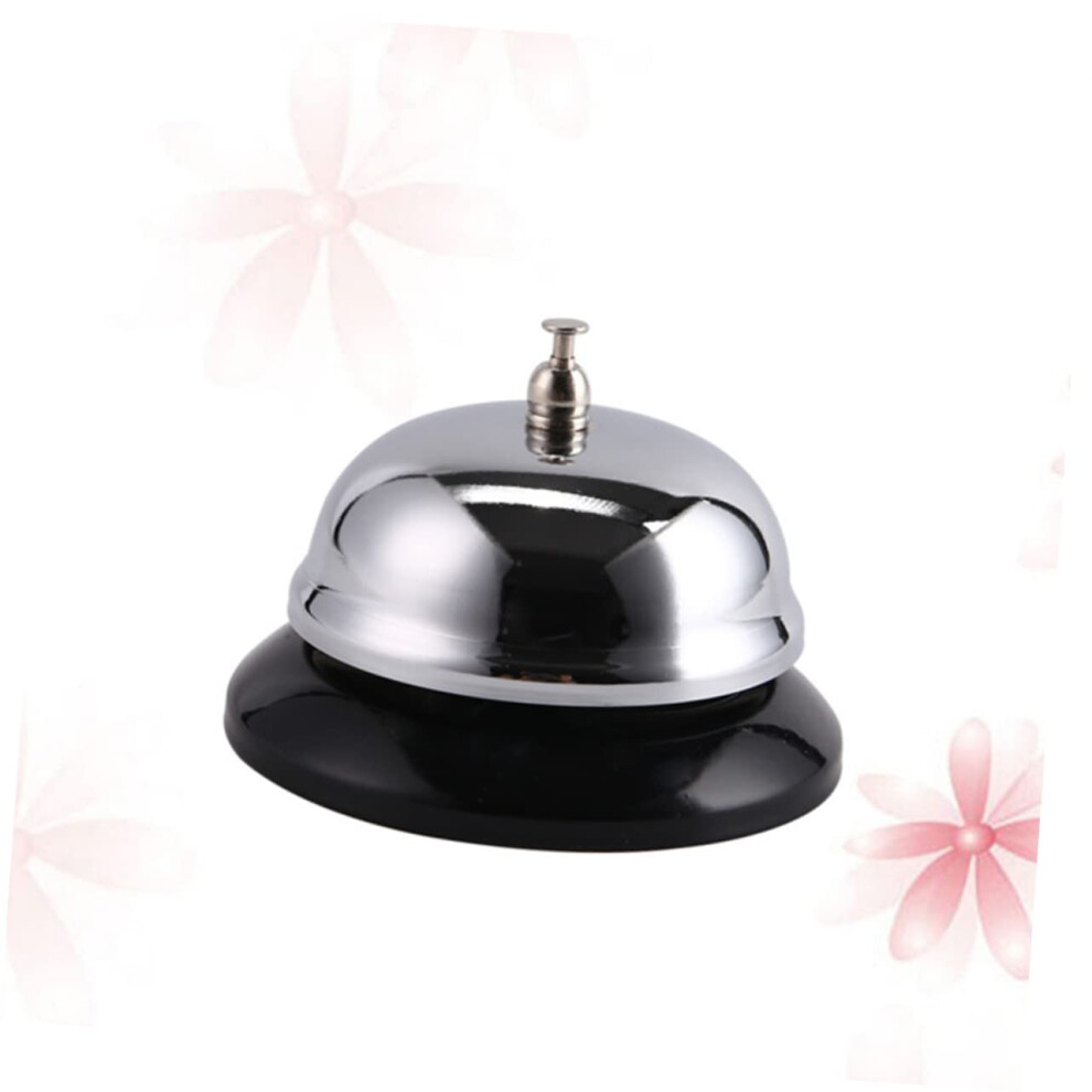 Classic Service Bell For Restaurants And Large Silver Table Bell With Loud Sound For Hotel And Bar Service, Easy To Use 9412369979353
