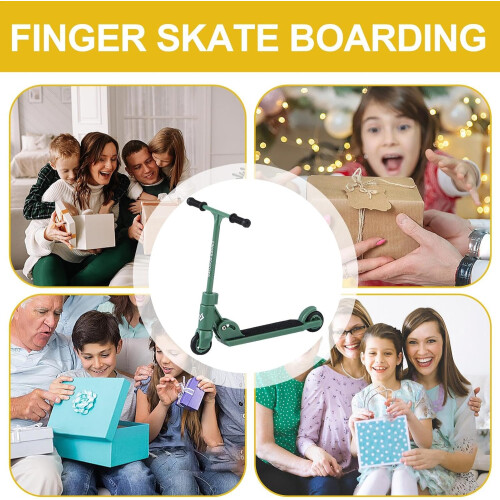 Fingertip scooter, foldable skateboard, Ttype finger movement roller with brake, table pusher, flexibility and coordination 2