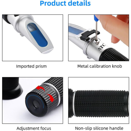 Digital Honey Refractometer 4582% ATC Beekeeping Sugar Content Tester Accurate Measurement 1