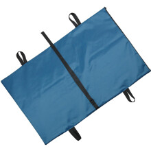 Removable waterproof pet stretcher, fullbody harness with safety strap, foldable, for large senior dogs.