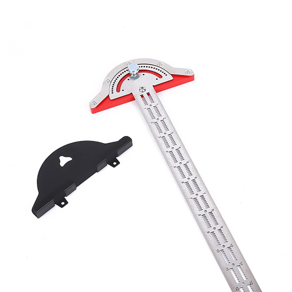 Adjustable Angle Finder, Woodworking Angle Ruler, 0180 Degree Ruler, Stainless Steel 20Inch Angle Measure Tool 9412369045652