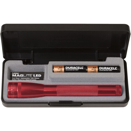 Maglite Maglite Mini Maglite 2 AA LED Flashlight with Presentation Box (Red)