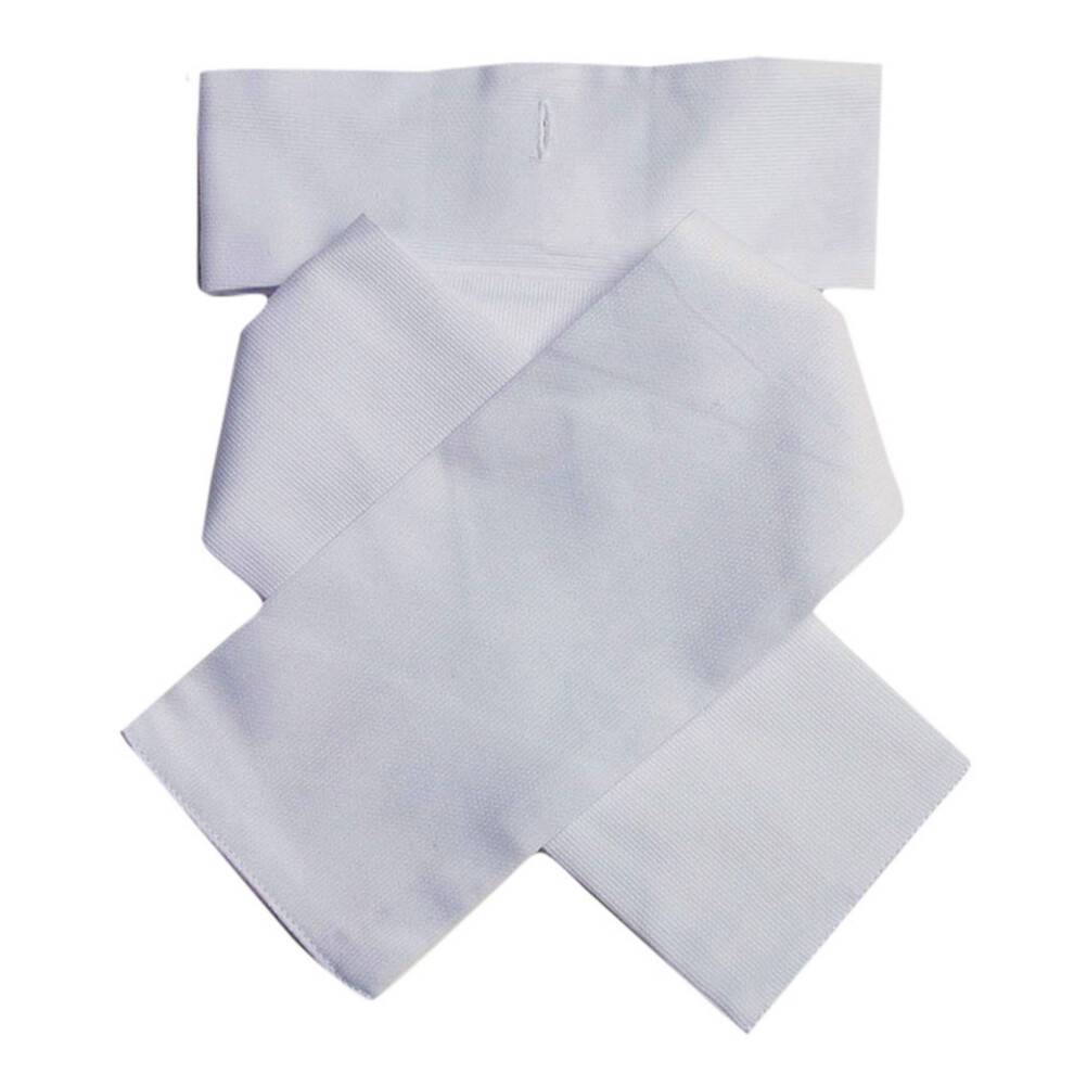 Dublin (L, White) Unisex Adult Ready Tied Stock