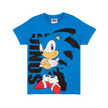 (4-5 Years) Sonic The Hedgehog T Shirt For Boys | Kids Blue Supersonic Character Top | Game Clothing Merchandise