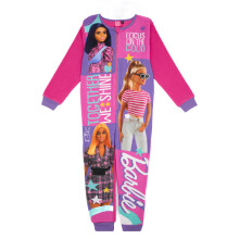 (11-12 Years) Barbie Onesie (Girls Pink)