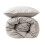 (Single, Grey) Vinga Montgomery Premium Cotton Duvet Cover Set 2