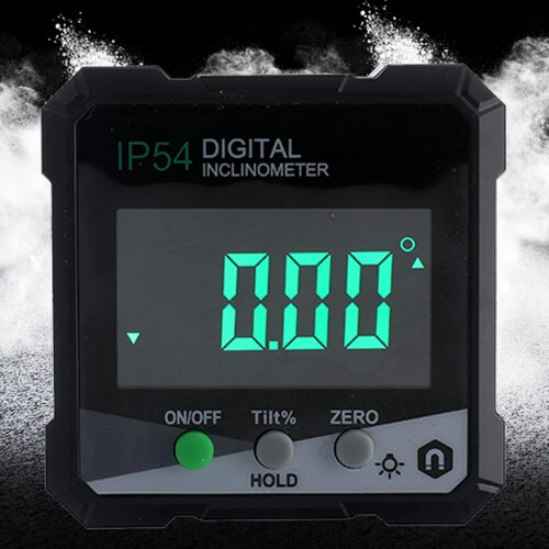 Digital Inclinometer Magnetic Base LCD Display Angle Meter DLW30 Green 2