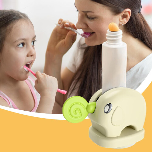Toothpaste Roller Press with Handle, Elephant Design Manual Cream Dispenser Reusable 1