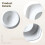 6 Pcs Ceramic Egg Cups  Square Grooved Egg Holder Tray For Hard Boiled Eggs, White, Dishwasher Safe 2