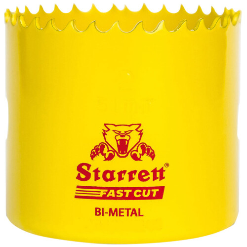 Starrett Hole Saw, Yellow, 95 mm