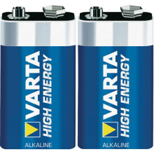 Varta Longlife Power 9V Alkaline Battery - Pack of 2  - Packaging May Vary