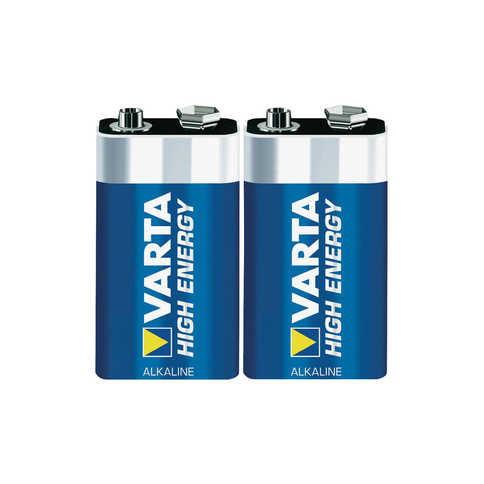 Varta Longlife Power 9V Alkaline Battery - Pack of 2  - Packaging May Vary