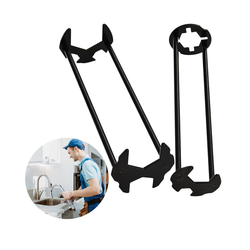 Multifunctional Basin Wrench, 2Piece Set, 7Size Adjustable Plumbing Tool For Sink Faucets, Undersink Universal Tool 9426802265095