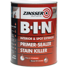 Zinsser B-I-N Primer Sealer Interior Exterior Stain Killer Paint 5l