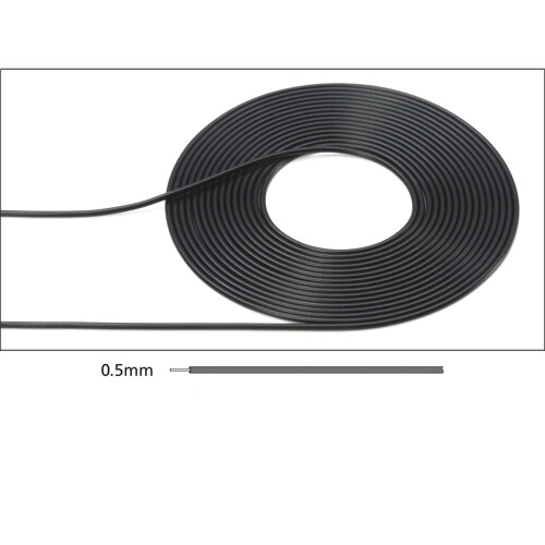Tamiya Tamiya 12675 Detail Cable 0.5mm Black for Model Kits