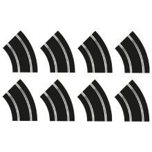 Scalextric R2 Curve (8) Track Extension Pack