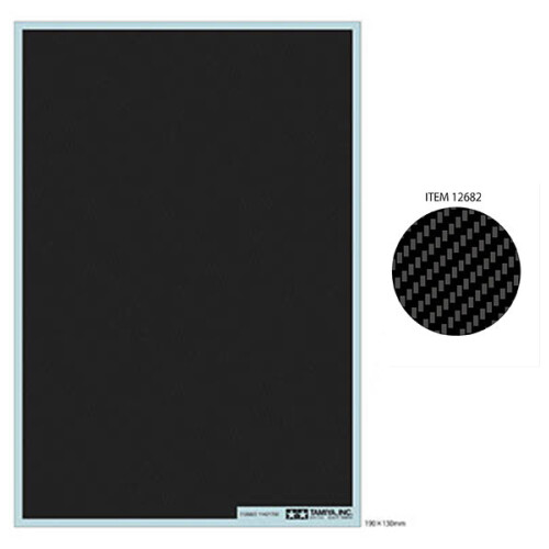 Tamiya TAMIYA 12682 Carbon Decal Twill Weave - Extra Fine 1:24 Model Kit Accessory