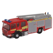 Oxford Diecast NSFE007 N GAUGE SCANIA PUMP LADDER SURREY FIRE AND RESCUE
