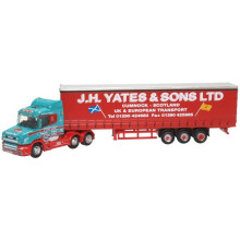 Oxford Diecast NTCAB008 Scania T Cab Curtainside J H Yates & Sons N Gauge