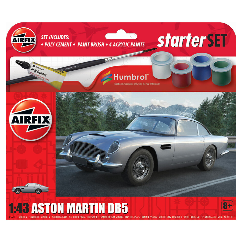 Airfix A55011 Starter Set-Aston Martin Db5 1:43 Model Kit