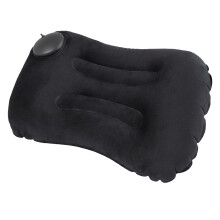 Pernă de călătorie, material textil plușat durabil și confortabil pentru odihnă fiabilă, supapă de siguranță asigură o umflare sigură,