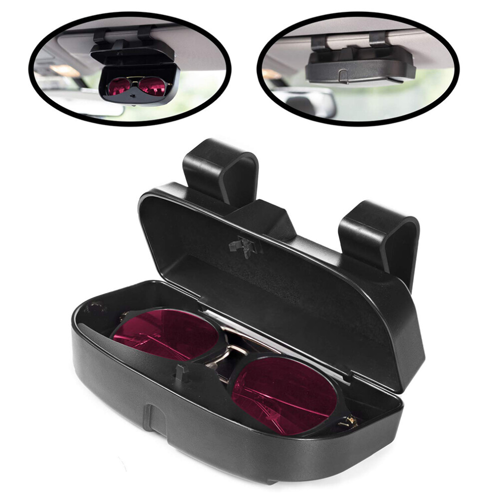 Sun Visor Organizer For Cars, Sunglass Holder With Universal Fit And Abs Material, Interior Accessories Featuring Magnetic Closure, Velvet Lining 9176269145491