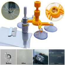 Advanced Resin Formula Windshield Repair Kit, Reinforced Injection Sealant Dispensing Head Delivers Strong Pressure For Deep Crack Filling, Easy
