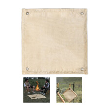 Welding Blankets Under Grill Mat 50x50cm Beige Fire Resistant Water Resistant Oil Proof Easy To Clean
