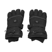 Luvas térmicas elétricas de inverno com temperatura ajustável, compatíveis com tela sensível ao toque, para esportes ao ar livre, com