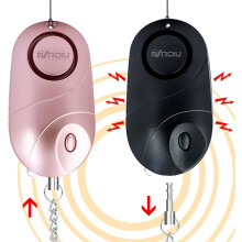 Luidruchtig persoonlijk alarm met sirene, compact beveiligingsapparaat met LED-zaklamp voor noodgevallen, geschikt voor vrouwen, mannen, kinderen en