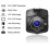 Κάμερα αυτοκινήτου Full HD 1080P, DVR μαύρου κουτιού οχήματος με διπλό φακό, νυχτερινή 4