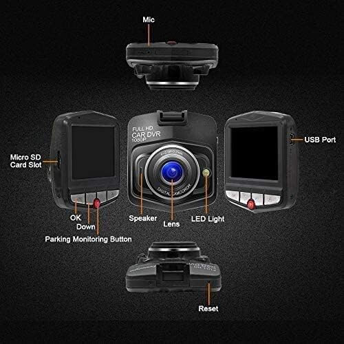 Κάμερα αυτοκινήτου Full HD 1080P, DVR μαύρου κουτιού οχήματος με διπλό φακό, νυχτερινή 2