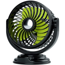Portable Cooling Air Fan for Car & Home, 360 Degree Rotatable Dual Head Desk Fans, Strong Wind Ultra Quiet Operation for Multiple Users