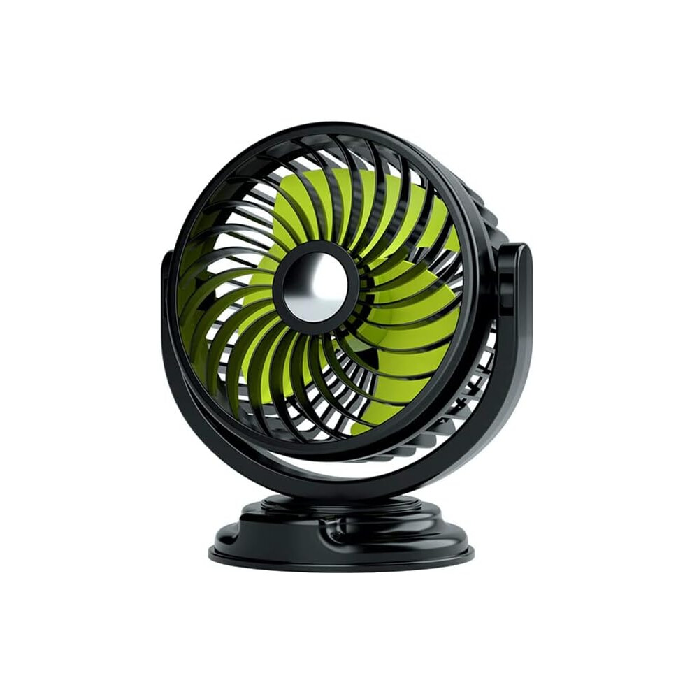 Strong Wind Car Fan, 360 Degree Rotatable Rechargeable Battery Operated Portable Cooling Air Fan For Multiple Users, Quiet Operation For Car & Home 9176269154707