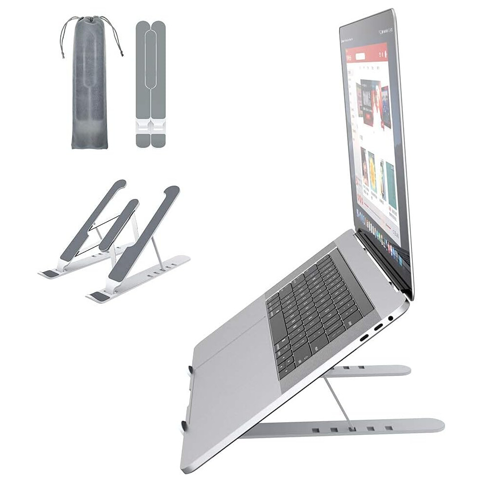 Ergonomic Design Foldable Laptop Stand, Adjustable Aluminum Holder For Desk, Supports Posture Correction And Offers Superior Heat Dissipation 9190834913421