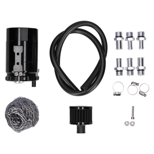 Η δεξαμενή συλλεκτών λαδιού αλουμινίου Uni Fitment Oil Captain Can Kit με φίλτρο αέρα, σύστημα 2