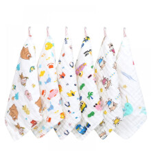 Sensitive Skin Baby Burp Cloth, Super Absorbent Hooded Baby Bath Towel Washcloths - 10 Pcs, Thick Durable and Multi-Use, Breathable and Sustainable, I