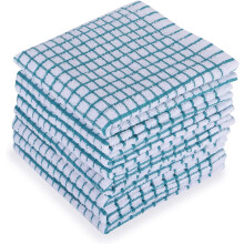 Essential Kitchen Towels, Absorbent And Soft, Set Of 8 For Your Daily Cleaning Needs (Organic Composition)
