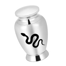 Artistic Pet Ashes Container Waterproof Construction-Silver