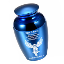 Elegante, wasserabweisende kleine Urne für Asche aus-Blau