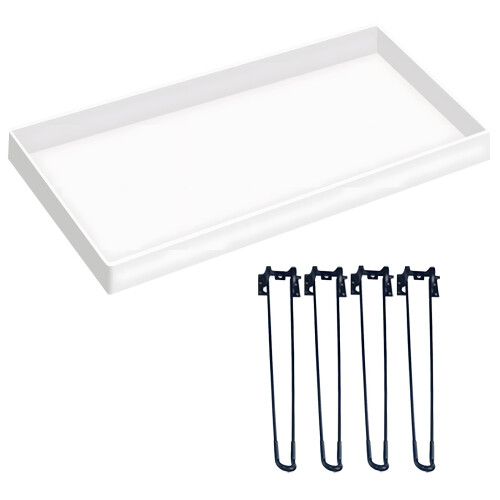 Epoxy Resin Square Table Making Silicone Mould Set Large