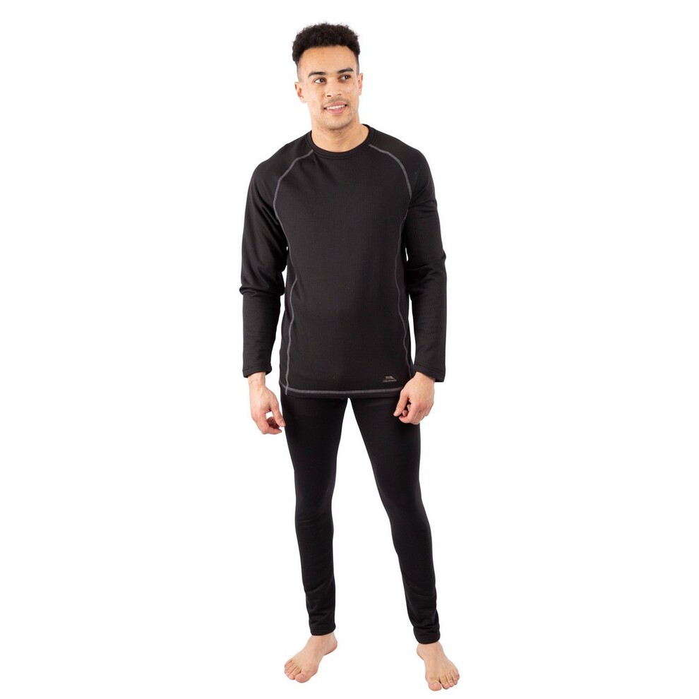 Trespass Unisex Black Adult Sandler Base Layer Set - S - 92% Polyester/8% Elastane - Image 3