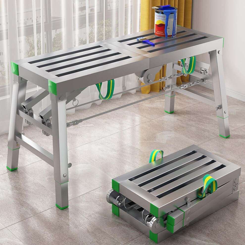 Height Adjustable Folding Workbench With Scaffolding Tower Stool 140Cm/4.5Ft 9365049775373