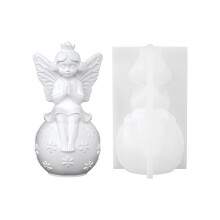 Schmetterlings-Mädchen-Statue, Silikon-Kerzenformen für-FM1521